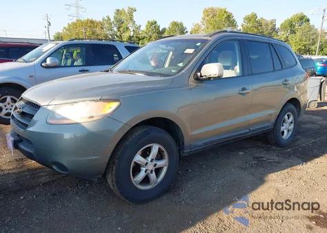 2008 Hyundai Santa Fe Gls z USA, uszkodzony, nr VIN 5NMSG13D28H207316